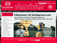 Tablet Screenshot of idrottspriser.com